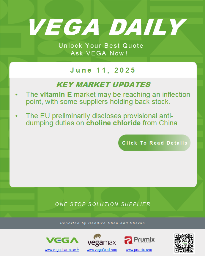 Vega Daily Dated on June 11th 2025 Vitamin Amino Acid APl Food Additives.png
